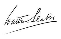 Walter Slater Signature